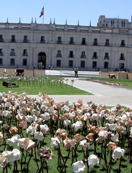 Exposicion de Flores en La Moneda